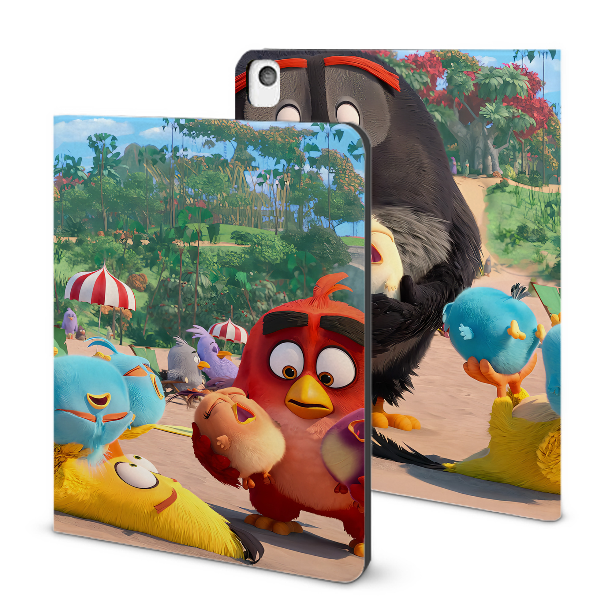 （画像用） Angry Birds アングリーバード IPadケース ペンホルダー付き ブックスタイルデザイン